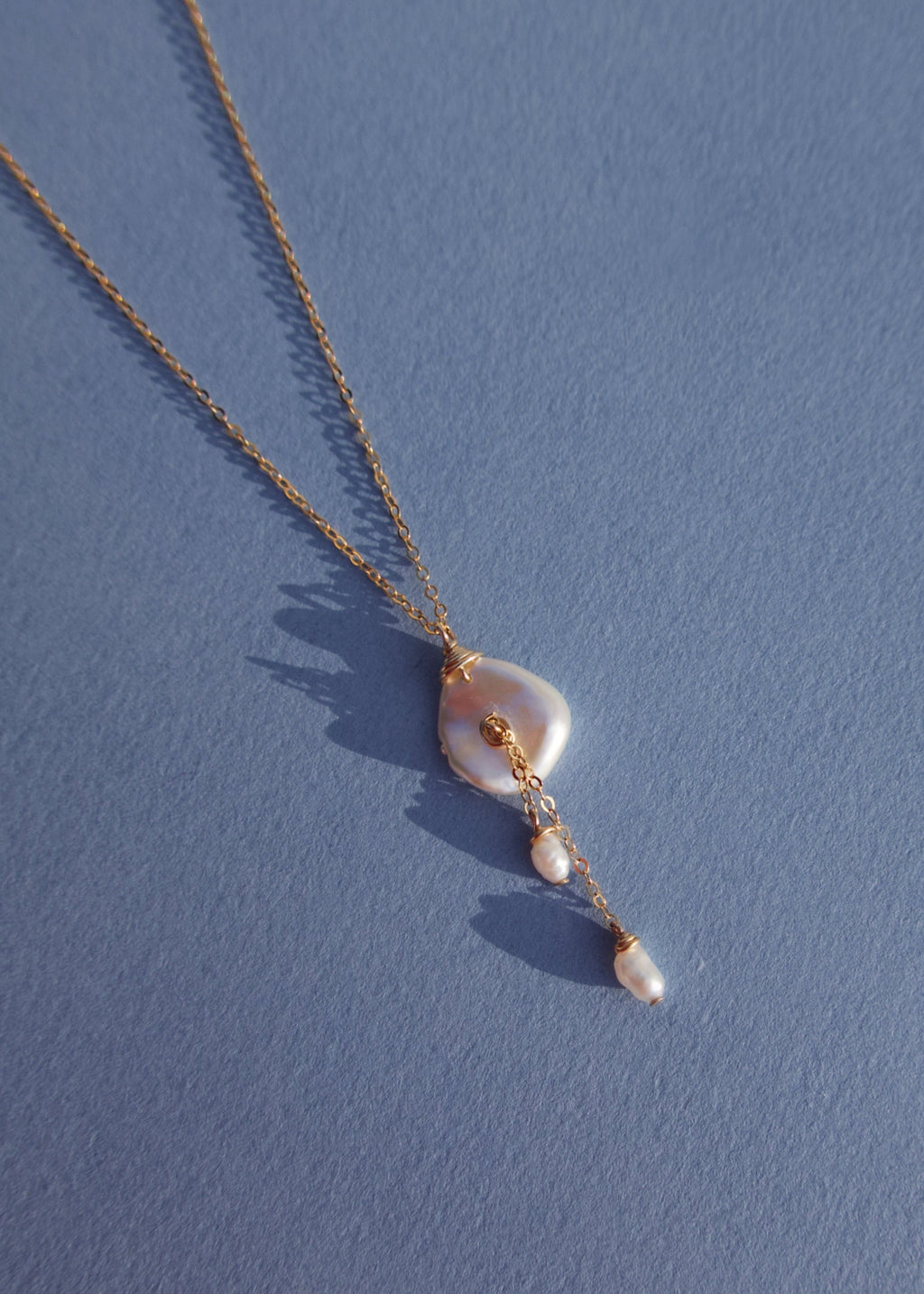 14K Lily Necklace