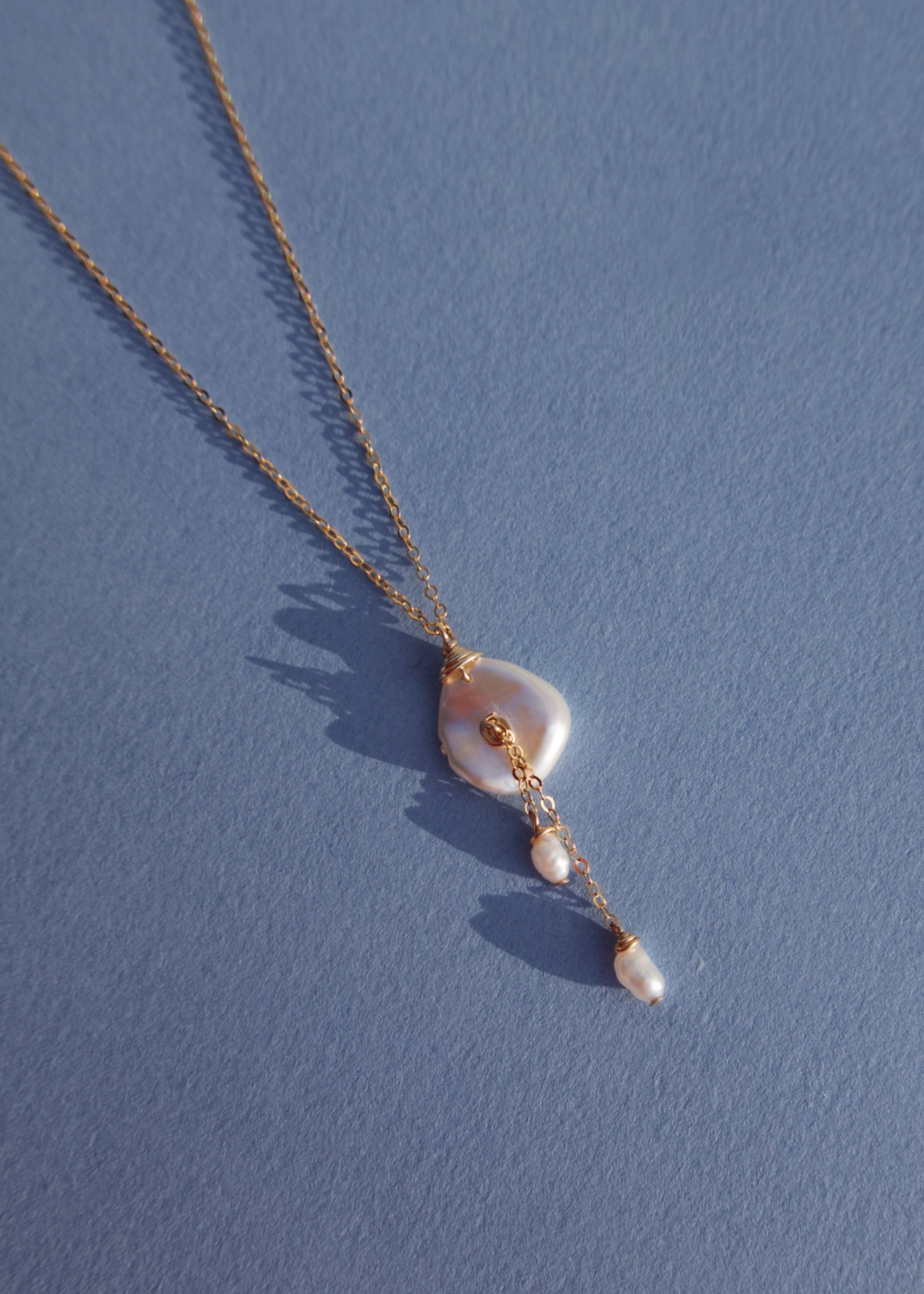 14K Lily Necklace