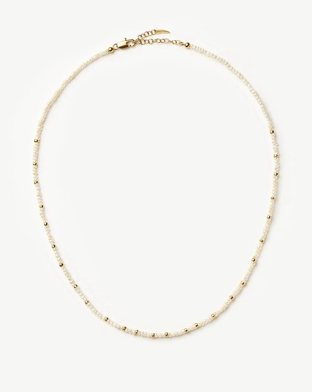 Micro Pearl Beaded Necklace | 18ct Gold Plated/Pearl